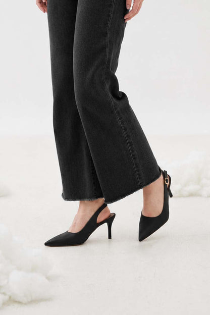 Ingrid Slingback Cloud Heels in Black