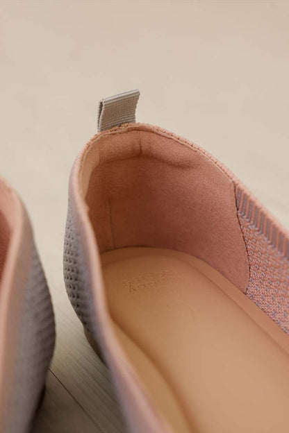 Koral Flyknit Flats in Dusty Blue and Pink