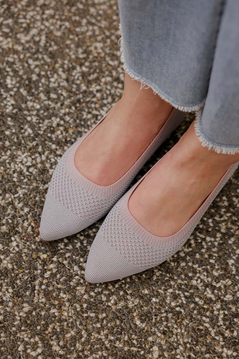 Koral Flyknit Flats in Dusty Blue and Pink