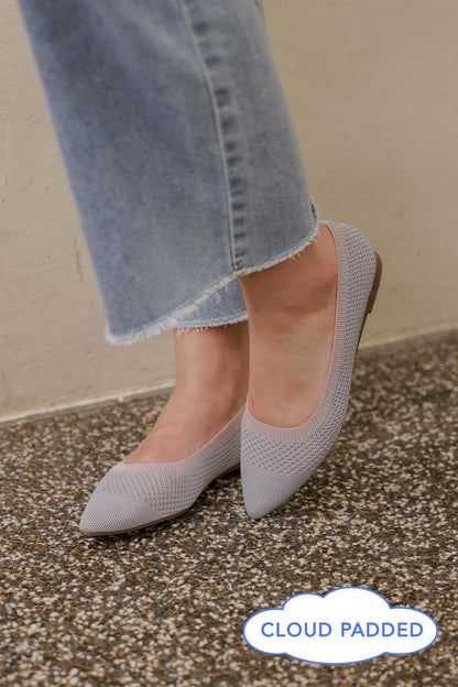 Koral Flyknit Flats in Dusty Blue and Pink