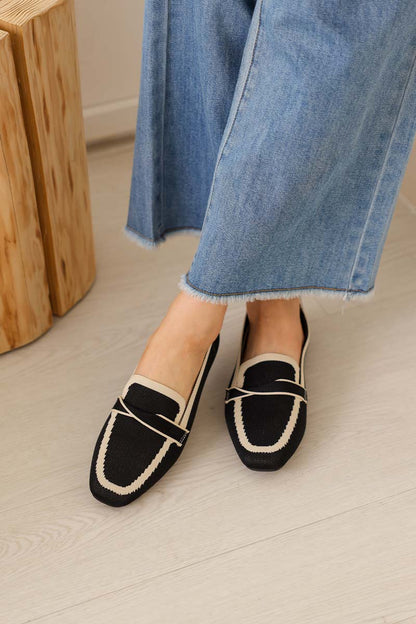 Kynn Flyknit Loafers in Contrast Black