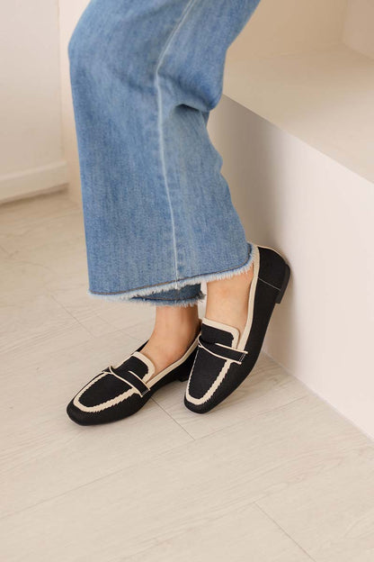 Kynn Flyknit Loafers in Contrast Black