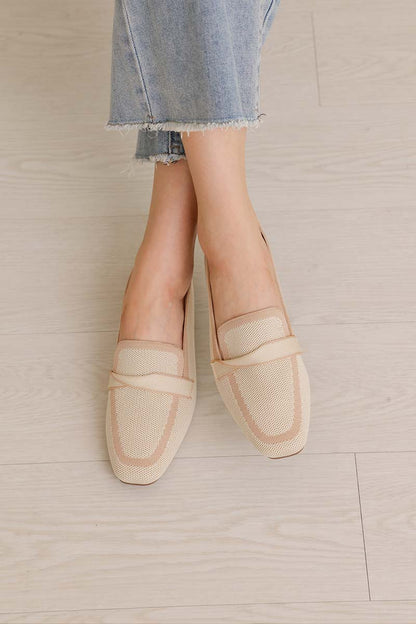 Kynn Flyknit Loafers in Nude