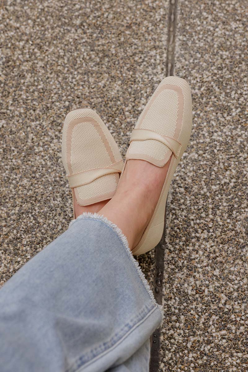 Kynn Flyknit Loafers in Nude