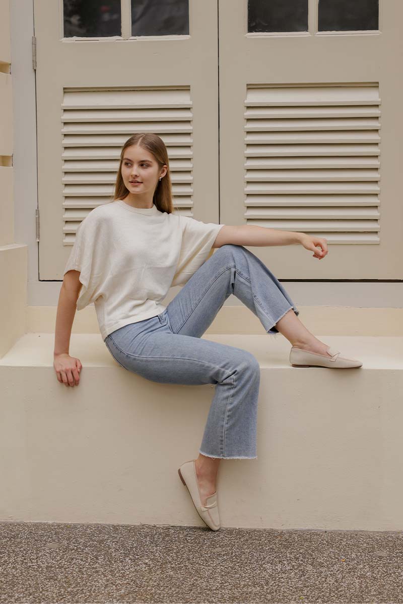 Kynn Flyknit Loafers in Nude