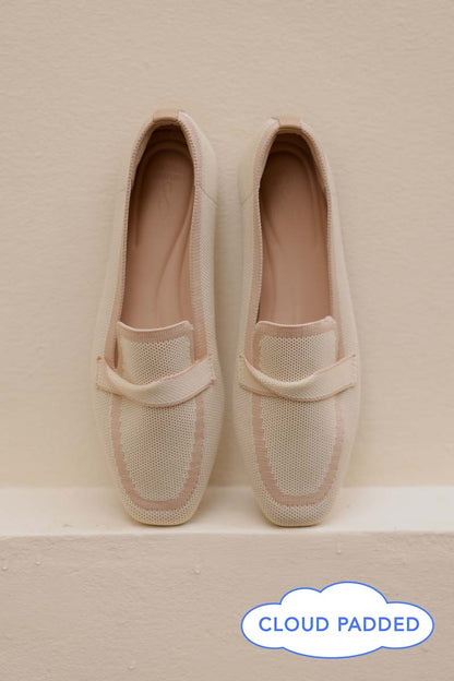 Kynn Flyknit Loafers in Nude