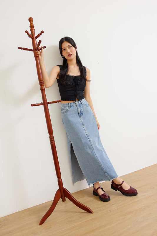 Lissa Patent Platform Mary Jane in Wine