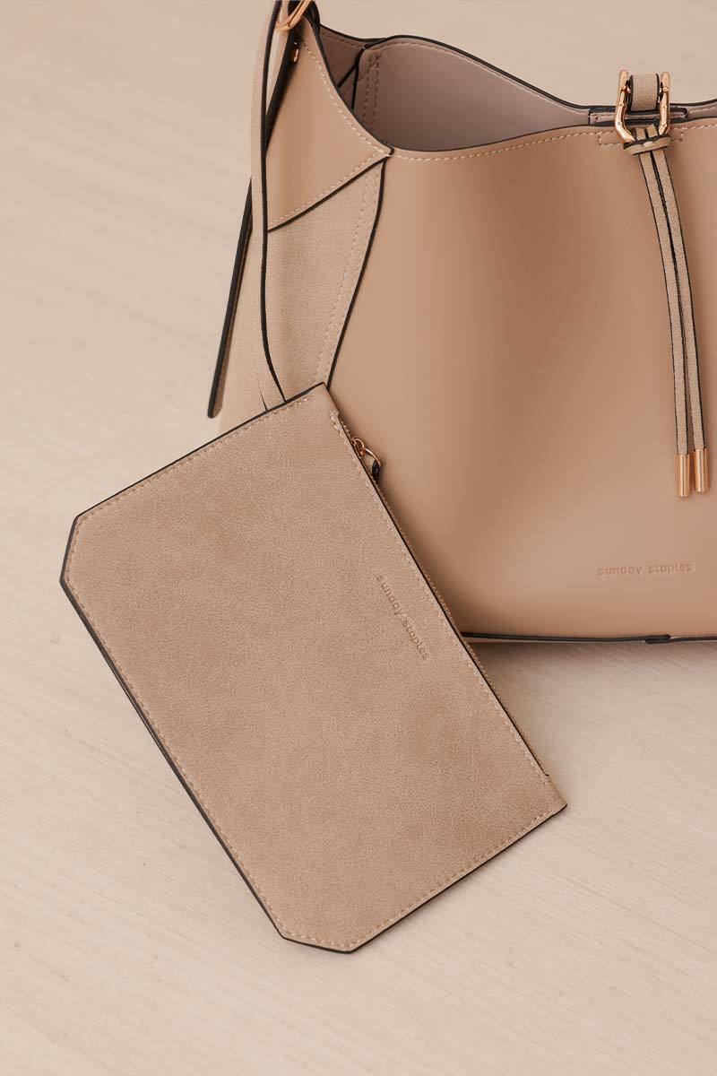 Manhattan Tote Bag in Taupe