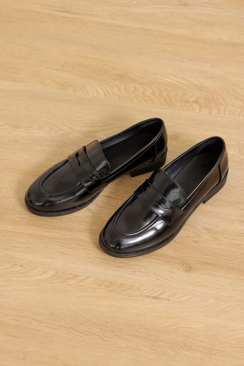 Mavi Patent Loafers in Black