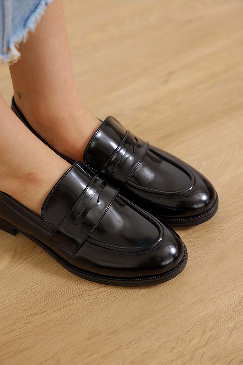 Mavi Patent Loafers in Black