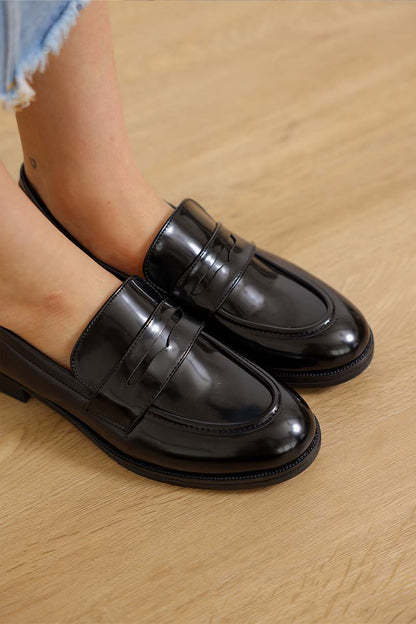 Mavi Patent Loafers in Black