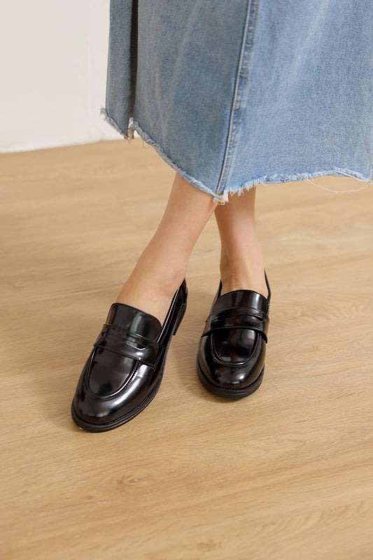 Mavi Patent Loafers in Black