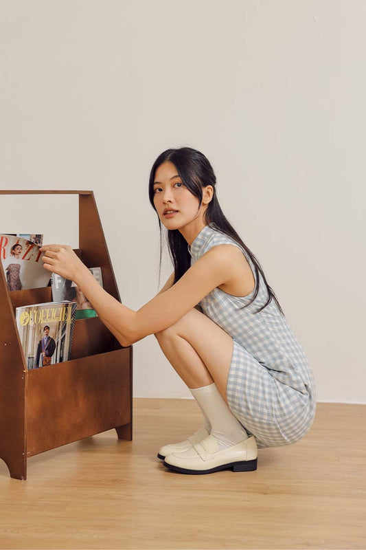 Mavi Patent Loafers in Cream