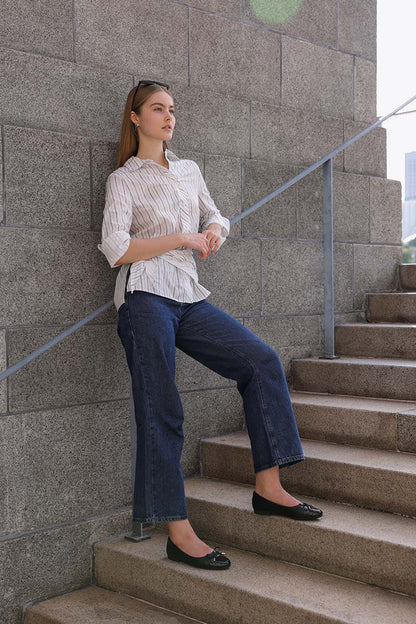 Megumi Ballet Cloud Flats in Black