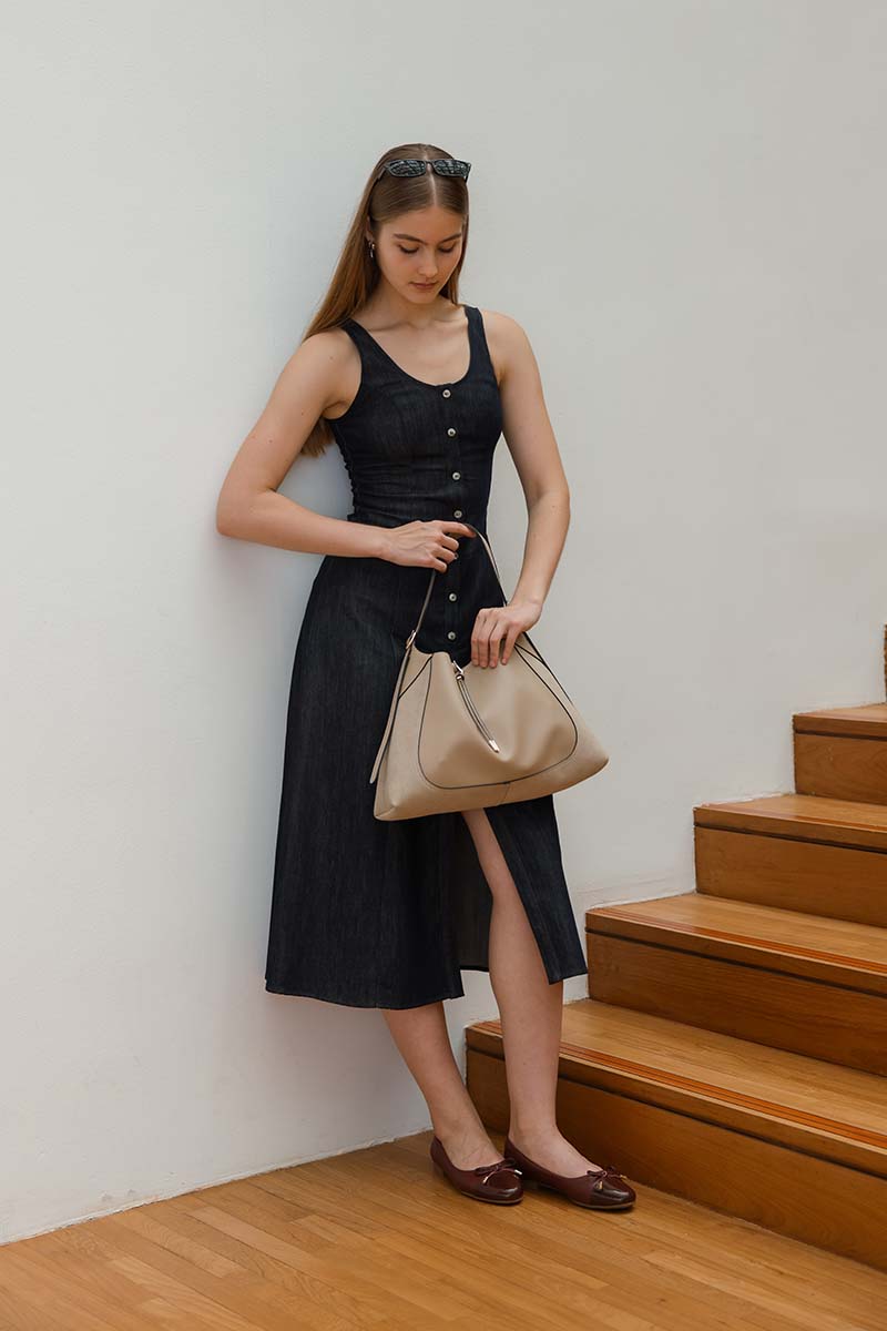 Megumi Ballet Cloud Flats in Wine
