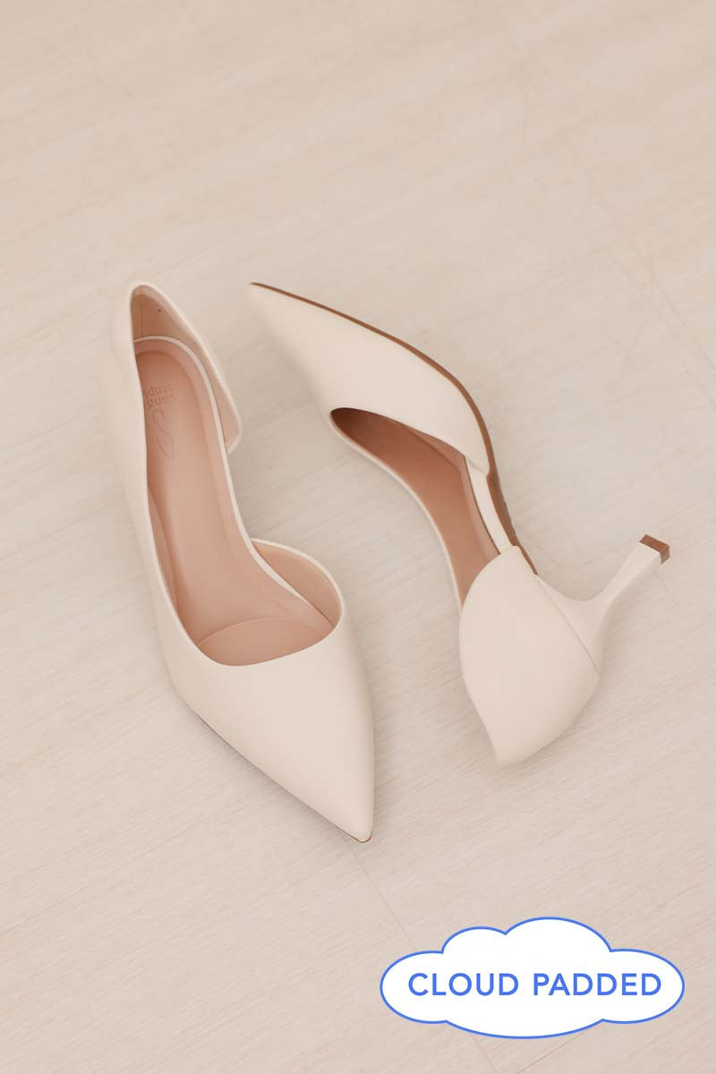 Nyra Cloud Heels in Cream