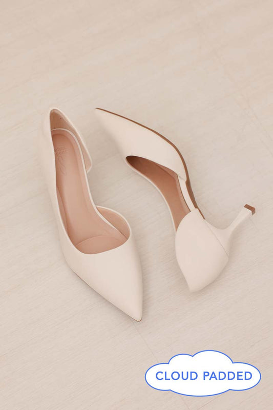 Nyra Cloud Heels in Cream