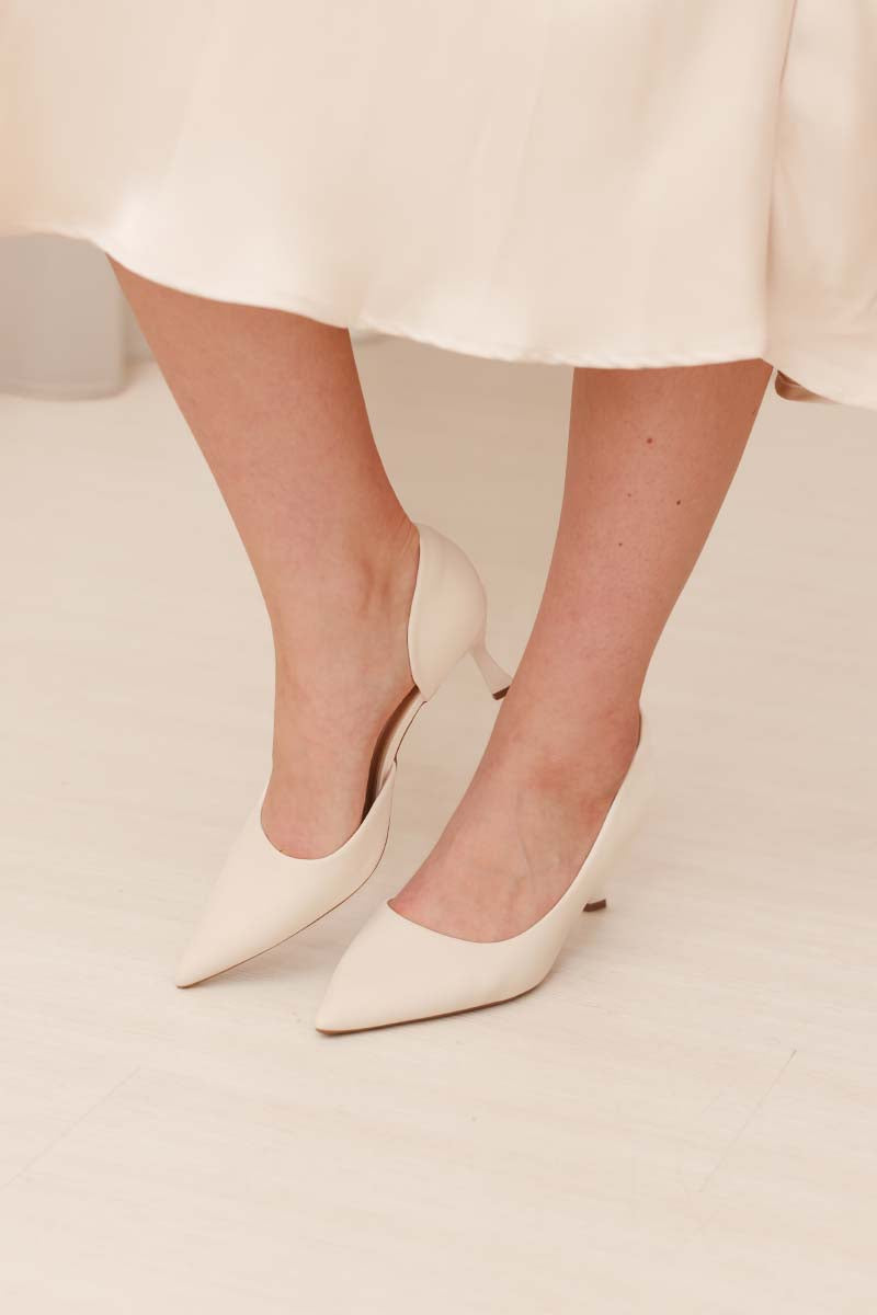 Nyra Cloud Heels in Cream