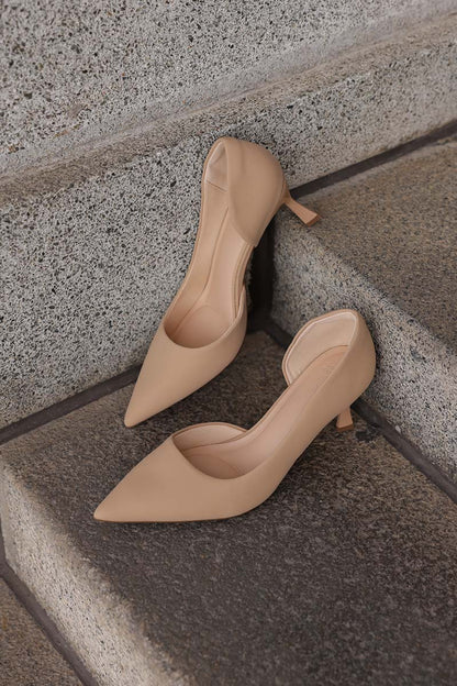 Nyra Cloud Heels in Nude