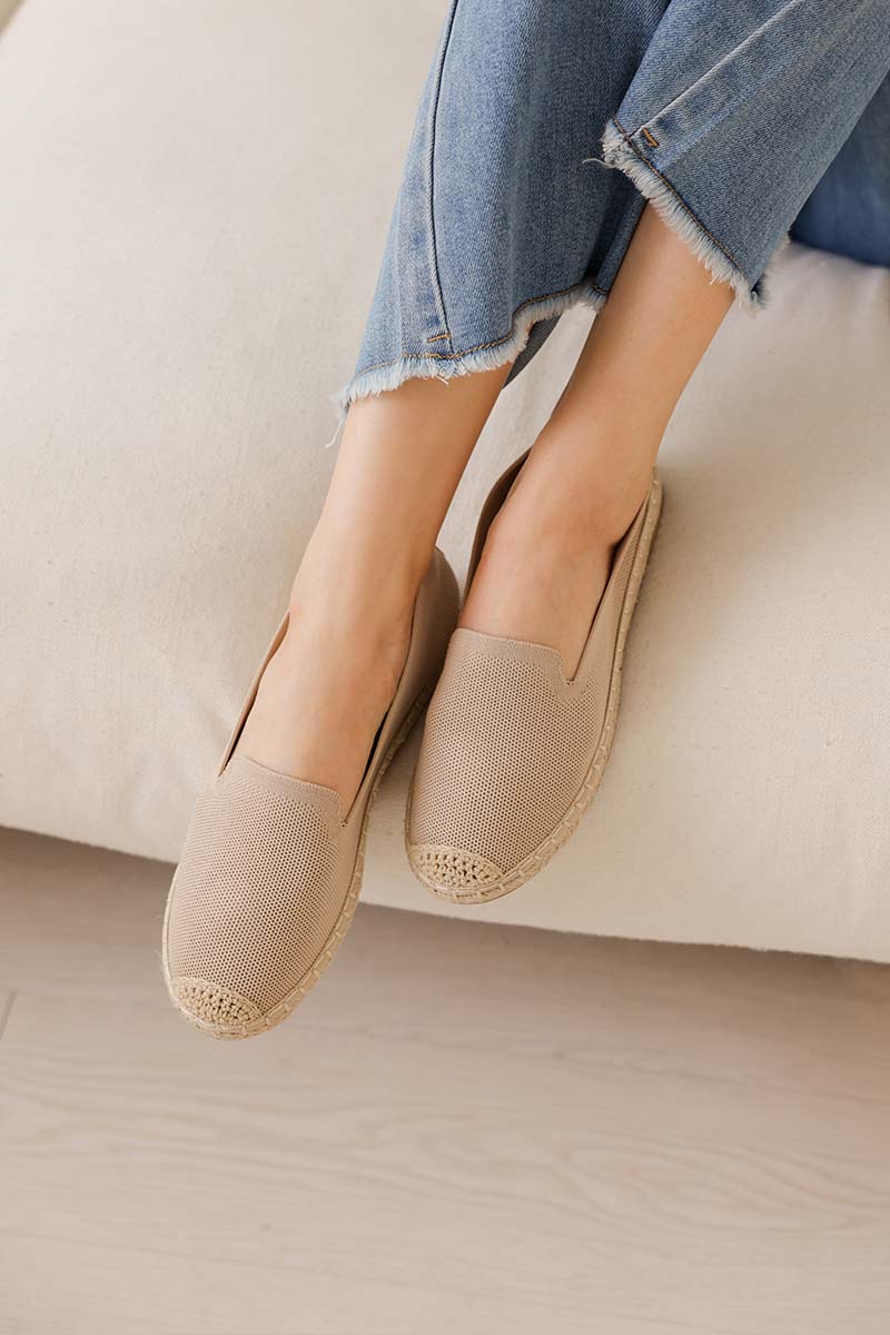 Ravena Espadrille Flats in Nude