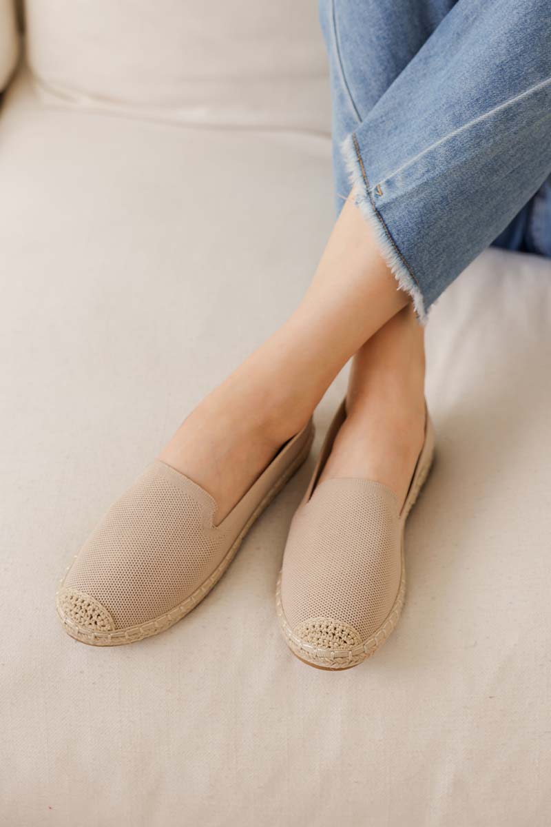 Ravena Espadrille Flats in Nude
