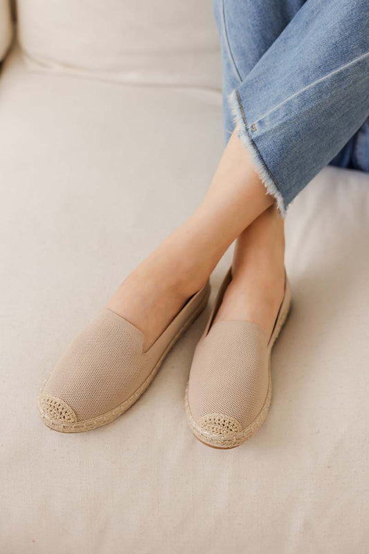 Ravena Espadrille Flats in Nude