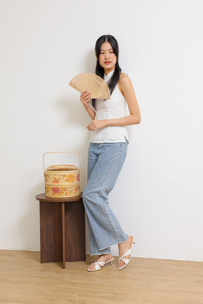 Rivelle Kitten Heels in White