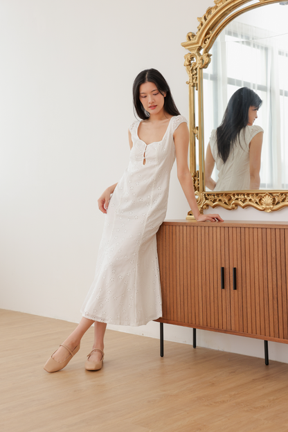 Rosavie Charmé Maryjane Flats in Nude