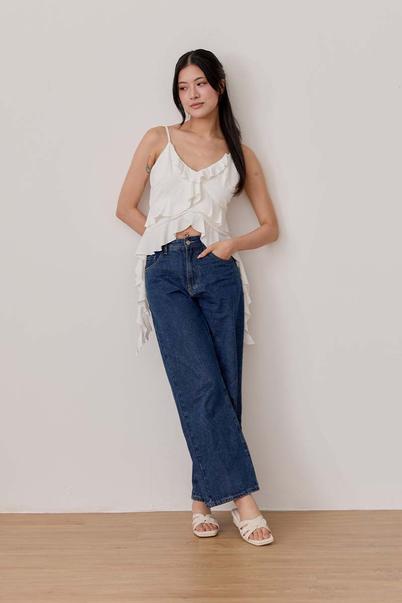 Rovena Interlocking Cloud Block Heels in Waterproof Linen