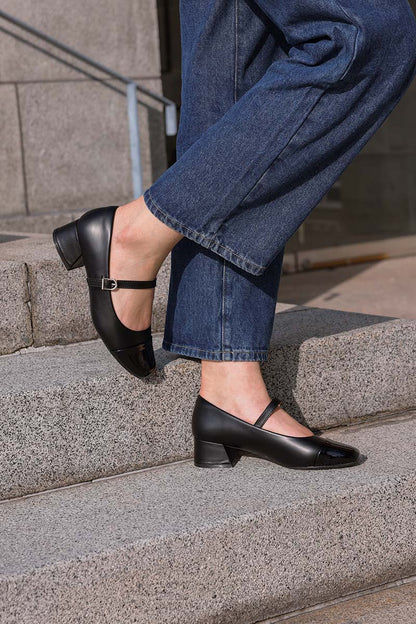 Roxxy Cloud Maryjane Heels in Black