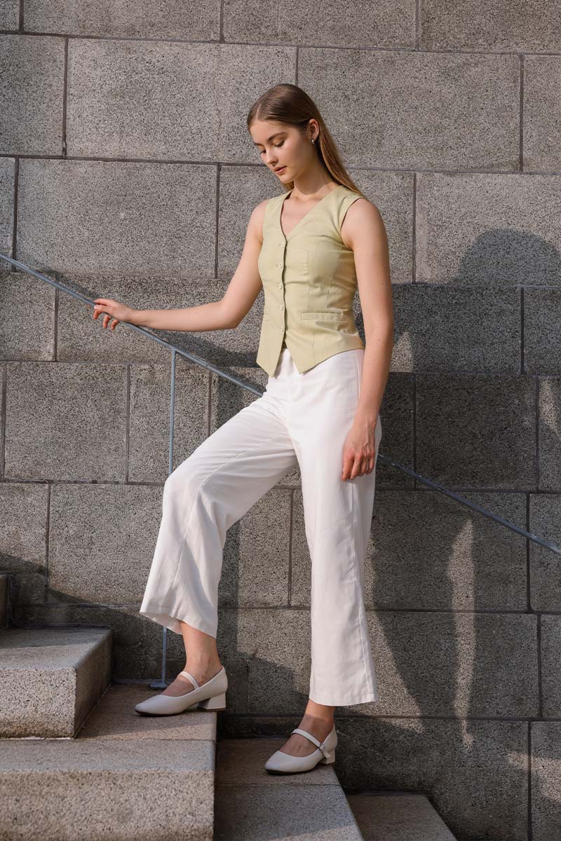 Roxxy Cloud Maryjane Heels in Cream