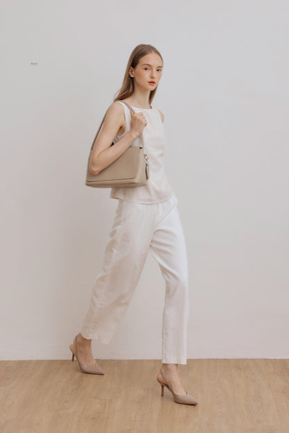 Sydney Shoulder Bag in Taupe