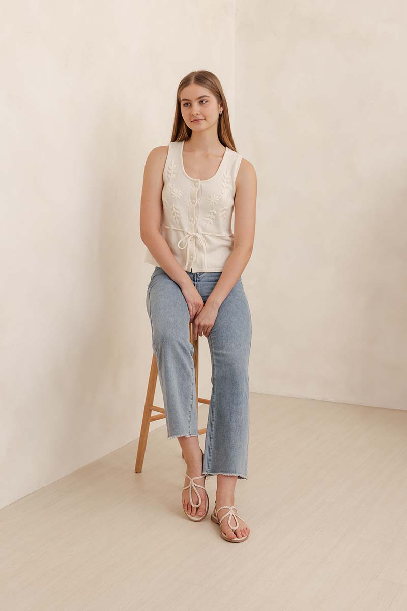 Teyla Braided Sandals in Cream