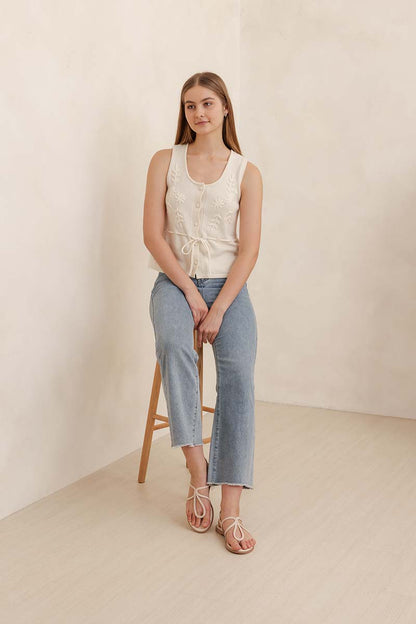 Teyla Braided Sandals in Cream
