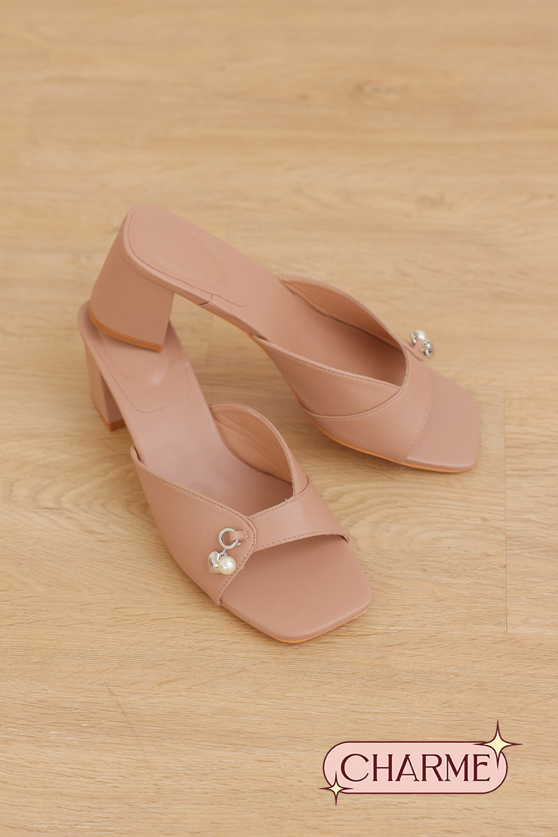 Tove Charmé Block Heels in Nude