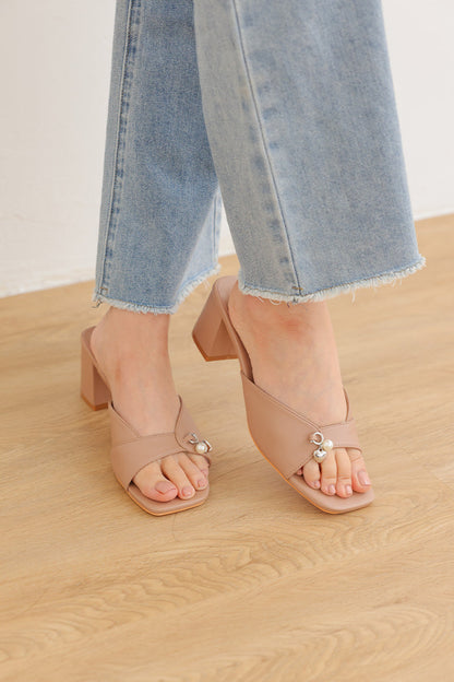 Tove Charmé Block Heels in Nude