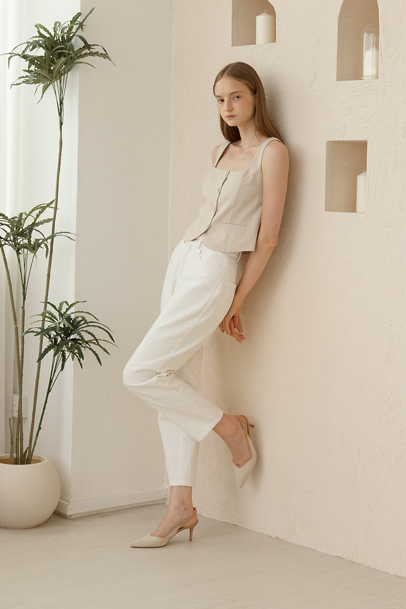 Valentina Flyknit Slingback Heels in Nude Duo Tone