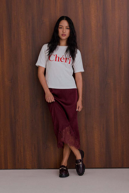 Vicky Platform Loafers in Burgundy Patent
