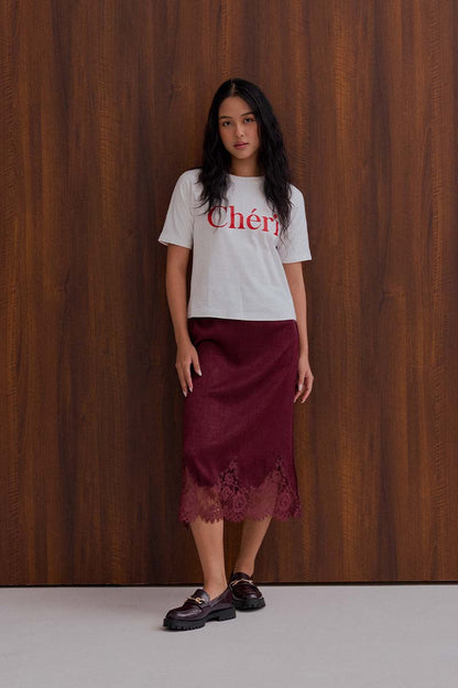 Vicky Platform Loafers in Burgundy Patent