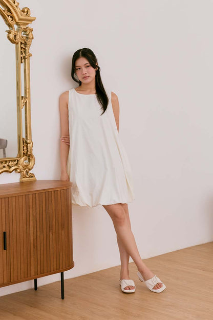 [PRE-ORDER] Willette Cloud Heels in Pearl Waterproof Satin