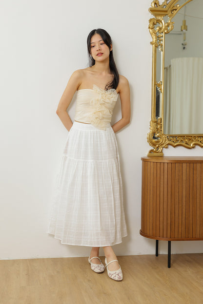 [PRE-ORDER] Zelya Maryjane Flats in Cream